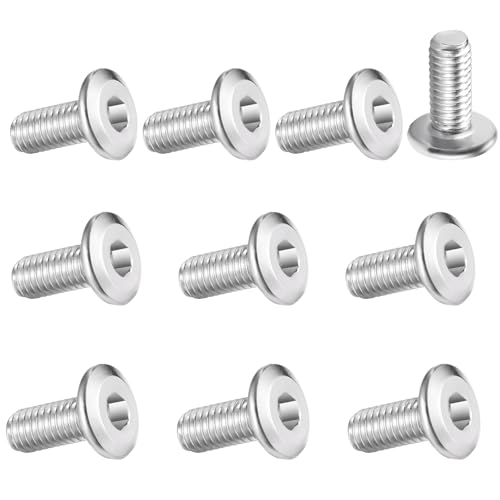 10本入り 極低頭六角穴付ボルト M8x16mm ステンレス製 キャップボルト DIY 自動車 電気設備 家具組み立て 固定や接合用